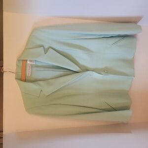 Alfred Dunner Ladies Petite 10 Aqua Blazer